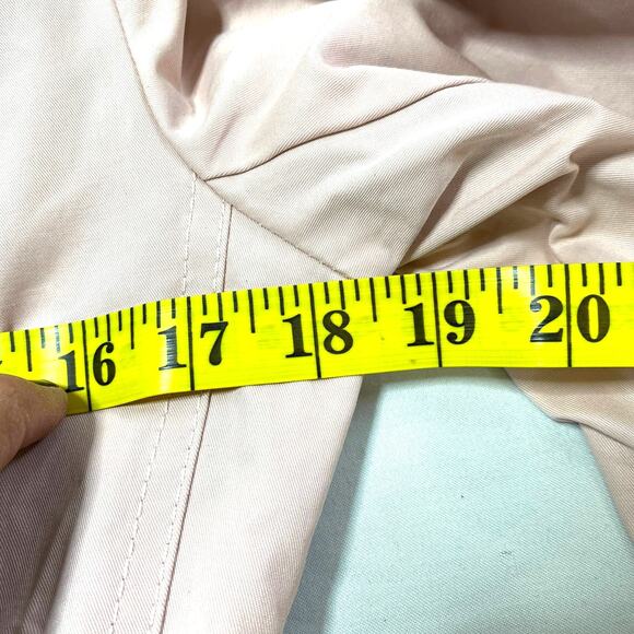 NWT Light Pink Mid Length Trench Coat 6 Embellished Rhinestone Feminine Whimsy - Picture 5 of 16